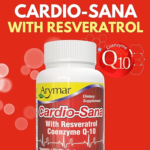 Miniatura 2 de Arymar Suplemento Cardio-Sana, Co-Enzima Q-10 100 mg, Resveratrol 300 mg, 60 Cápsulas