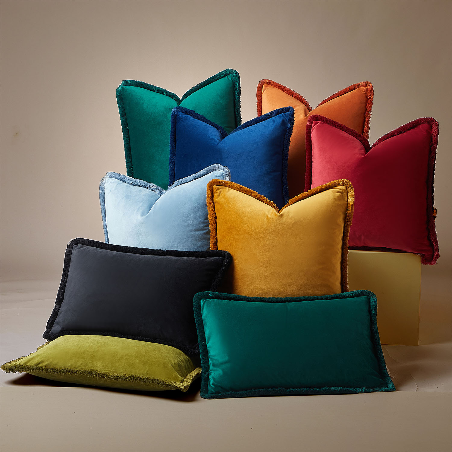 Amazon.com: JUSPURBET Mustard Yellow Decorative Lumbar Velvet