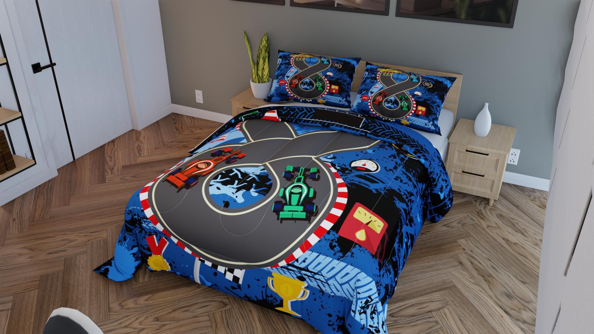 Amazon.com: Twin Size Comforter Sets for Boys Kids,Racing Car