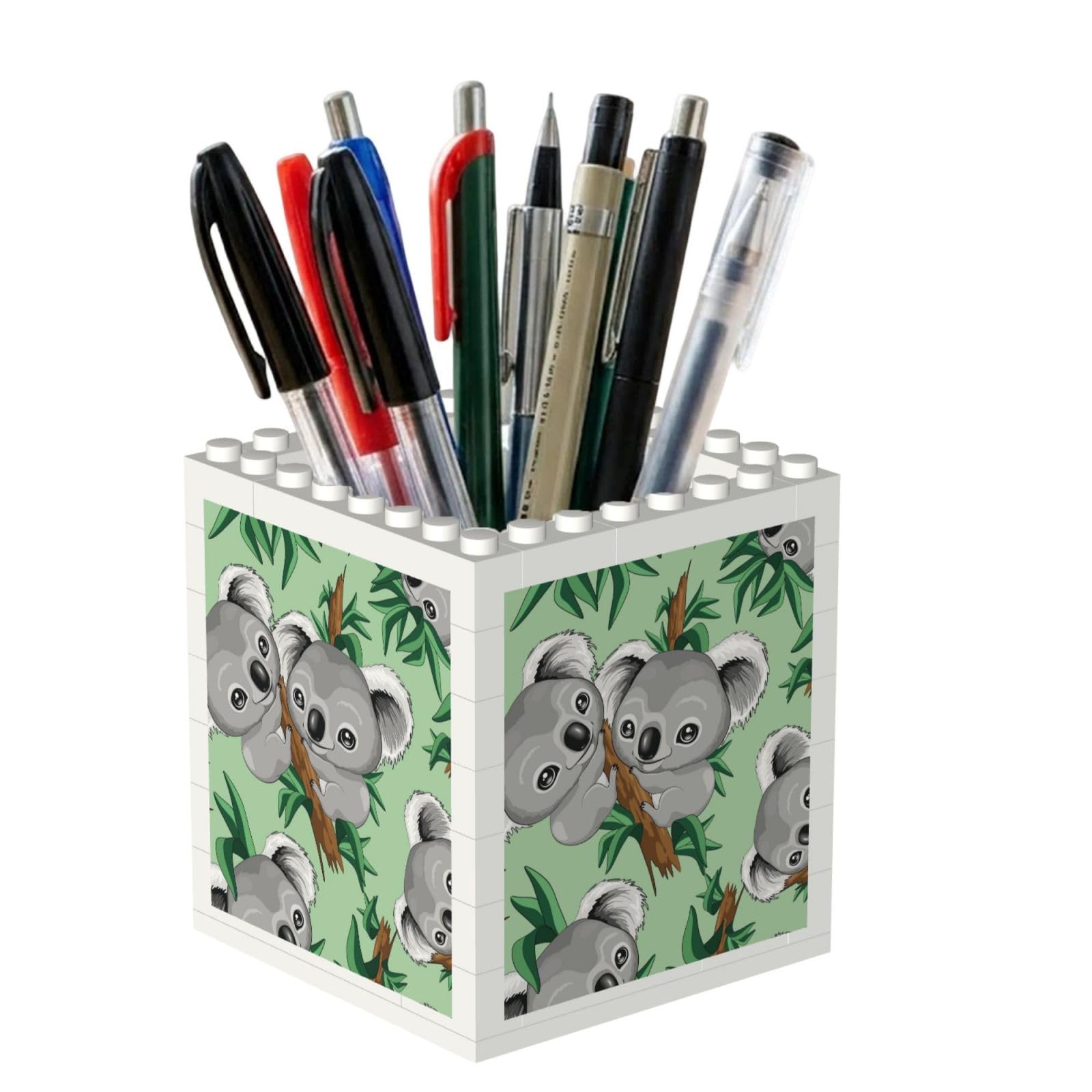 Poadnly Cute Koala, Pen Pot Pencil Holder for Office Home School, Compact Desk Organiser for Office Stationery