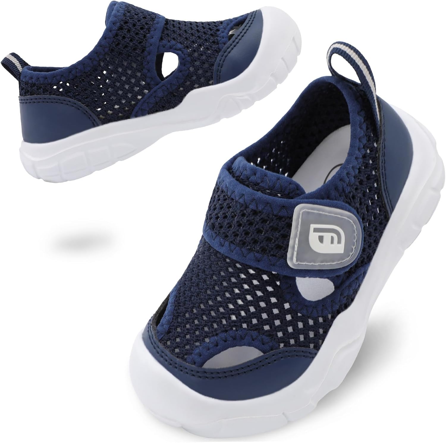 JOINFREE Toddler Water Shoes Girls Boys Wide Barefoot Beach Sandals Lightweight Summer Swim Shoes Quick-Dry Non-Slip Aqua Athletic Outdoor Walking Sneakers