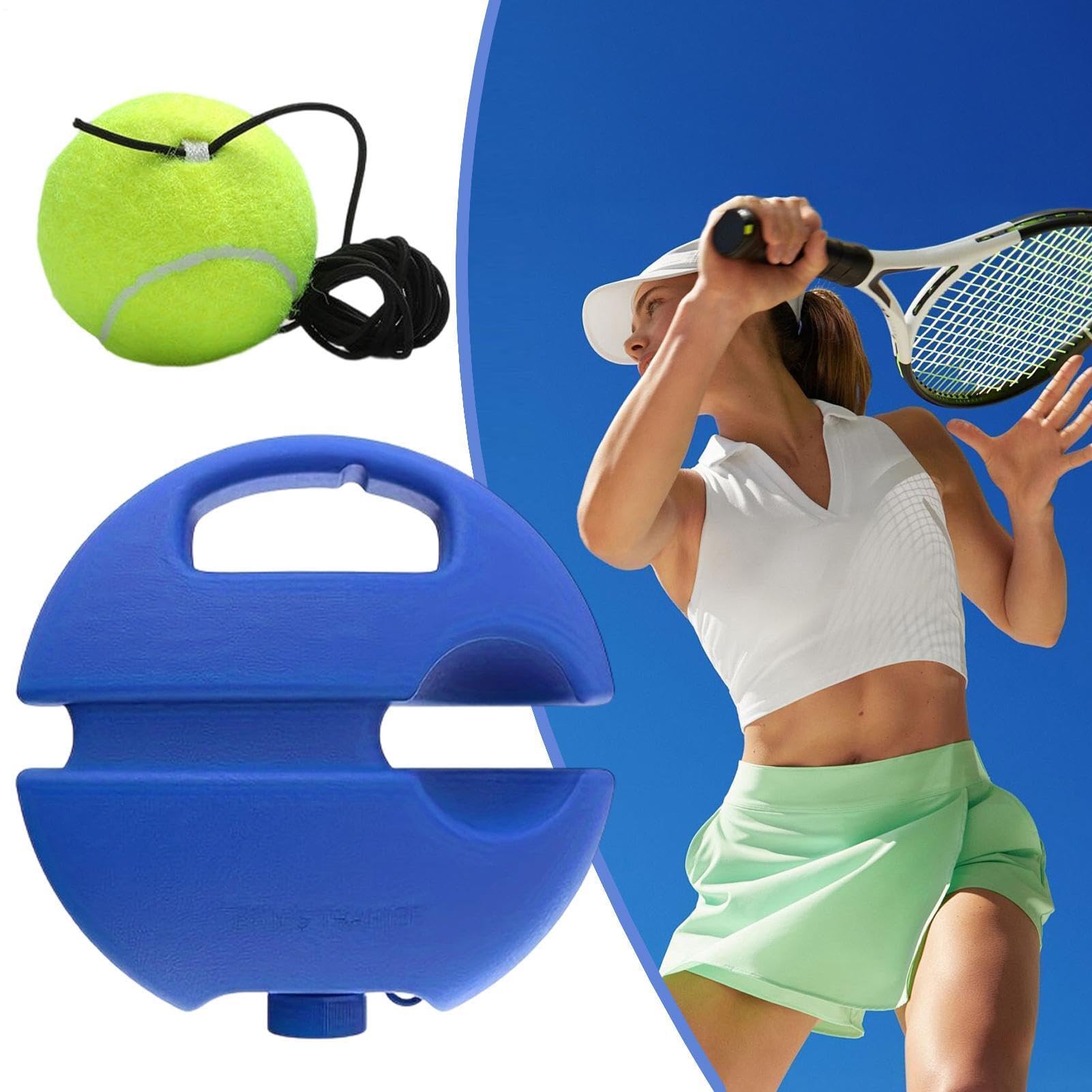 Entrenamiento de Tenis con Pelota Rebotadora - Dispositivo de Rebote para Entrenamiento Individual, Herramienta de Iniciación para Principiantes