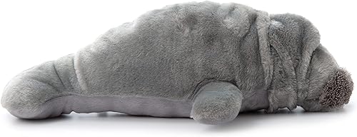 Miniatura 6 de The Petting Zoo Conservation Manatee - Peluche de peluche, regalos para niños, animales del océano, juguete de peluche de manatí de 18 pulgadas