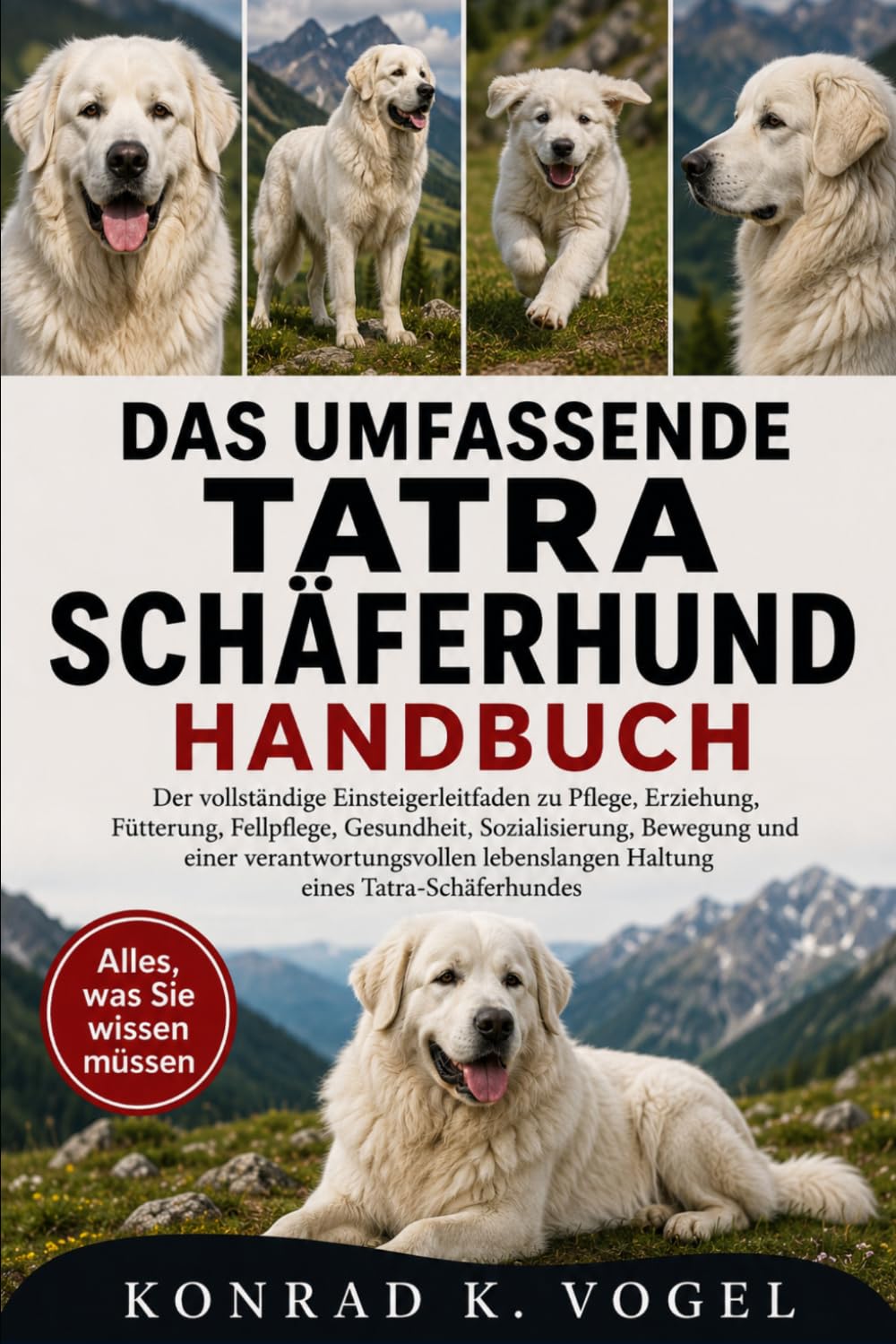DAS UMFASSENDE TATRA-SCHÄFERHUND-HANDBUCH: Der vollständige Einsteigerleitfaden zu Pflege, Erziehung, Fütterung, Fellpflege, Gesundheit, ... Haltung eines Tatra-Schäferhundes