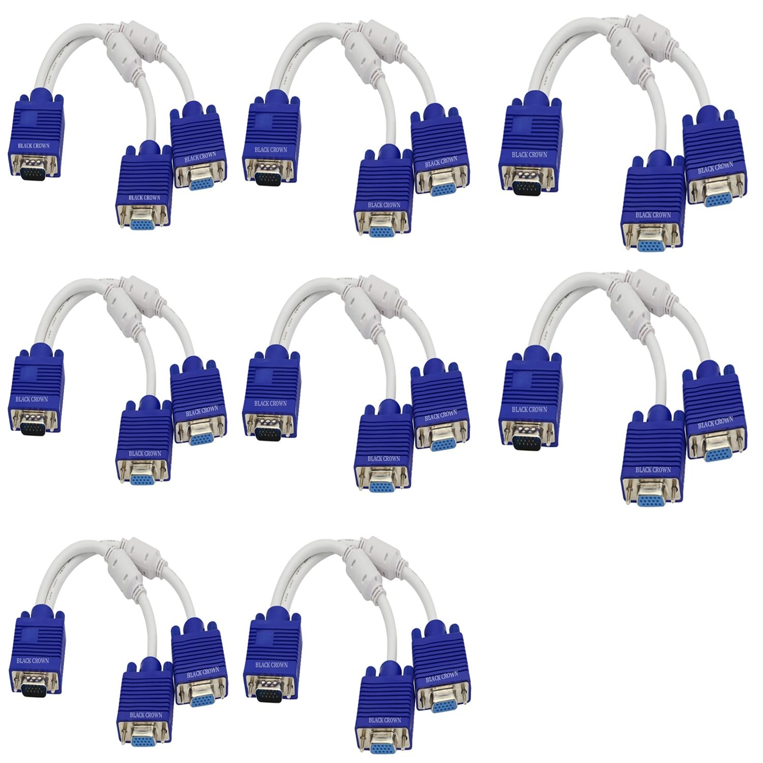 VGA Splitter Cable - Dual Monitor Adapter -16