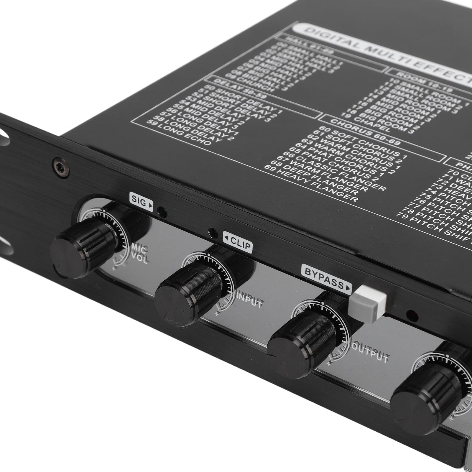 Procesador de Efectos de Sonido Digital, 100-240V 99 DSP Efectos Preestablecidos Mezclador Digital de Metal para Presentación Profesional (Enchufe de la UE)
