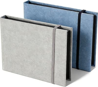 2 Pack Small Photo Album 6x4, 50 Pages Per Photo Album Books