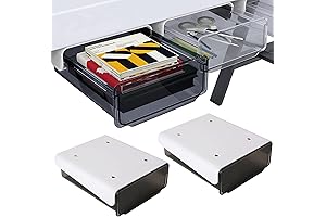 Davidsons Self-Adhesive Under Desk Drawer - 2 Pack Hidden Organizer Tray for Office and Home