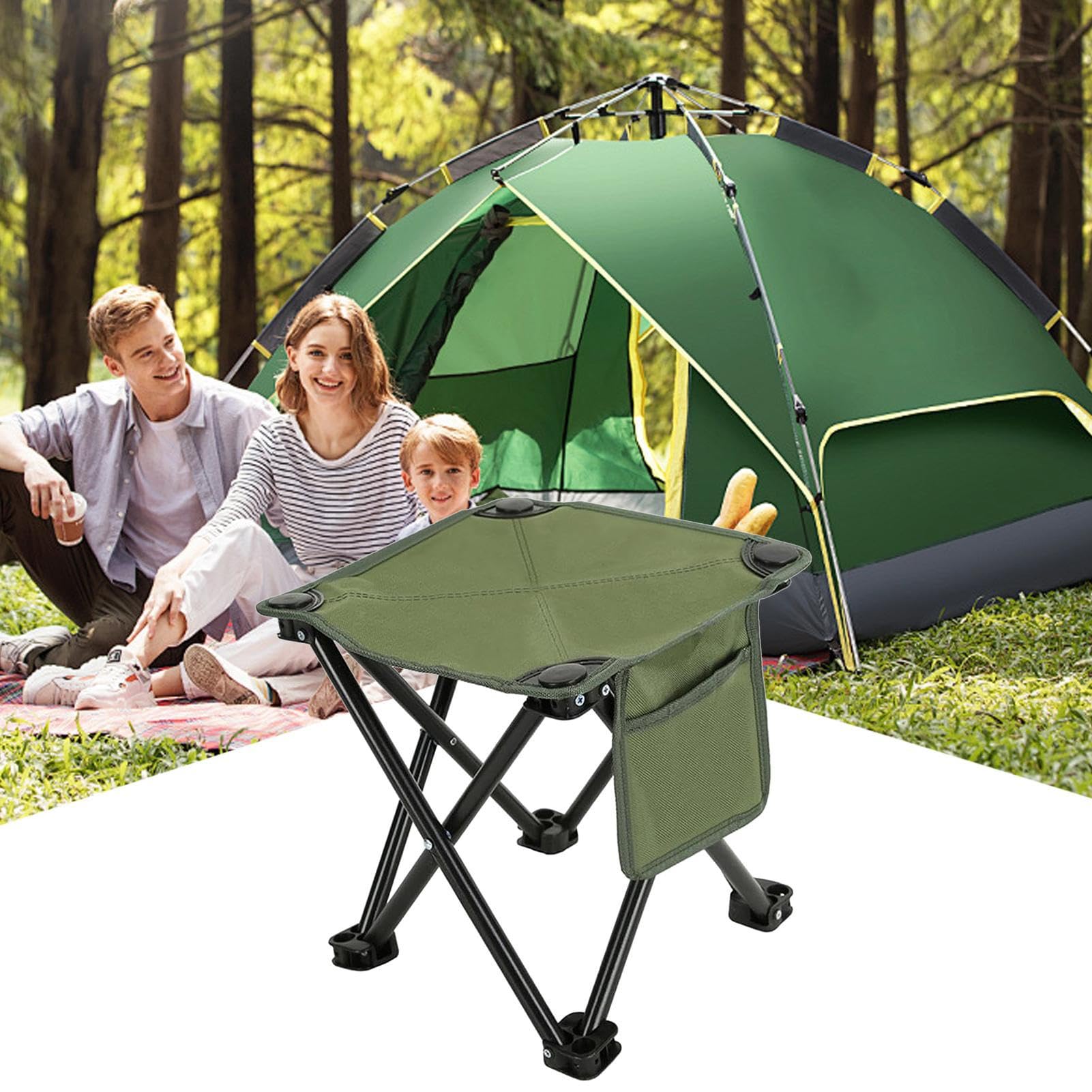 Sgabello Campeggio Pieghevole Traspirante Comodo Montaggio Rapido Compatto | Sgabelli Pieghevoli In Tessuto Oxford Per Adulti Pesca Escursionismo Giardinaggio Backpacking Viaggi Spiaggia