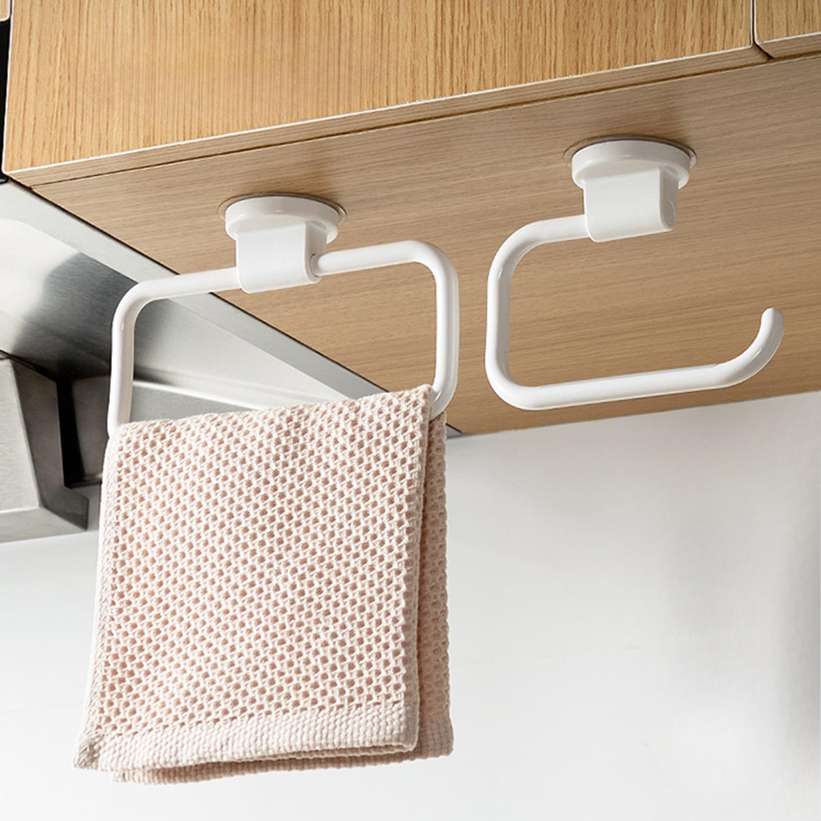 Porte-serviettes muraux sans poinçon pour suspendre vos chiffons sans abîmer le carrelage