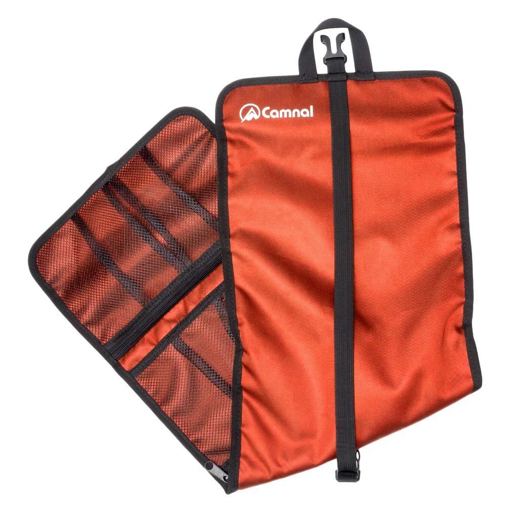 CUTICATE Sacca Porta Moschettone per Arrampicata su Roccia, Borsa per Roll-up per Ferramenta, Custodia per Appendere, Organizzare Gadget per Alpinismo Ascenden - Arancia