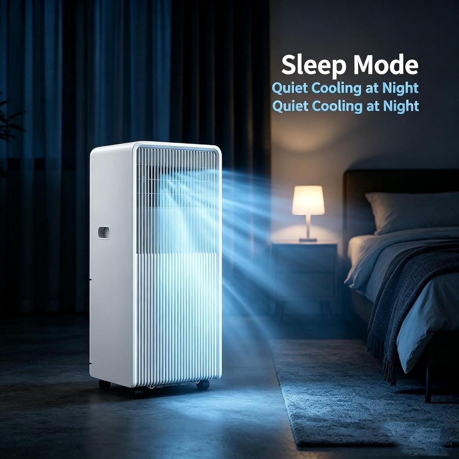 Condizionatore Portatile 5000 BTU Piccolo Ambiente, unità Clima Silenziosa con Telecomando, Timer 24H, Kit Scarico per Finestra, Spina UK 3 Pin, Style 5, 12000 BTU