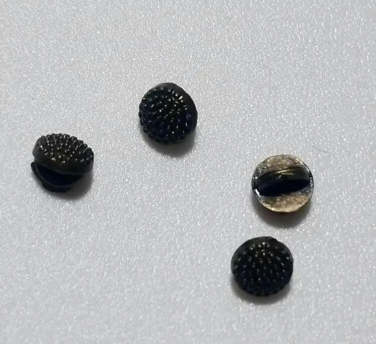 Bottoni per vestiti per bambole, mini bottoni Mini bottoni rotondi da 4 mm con pois opachi per cucire bambole-bronzo-200 pezzi