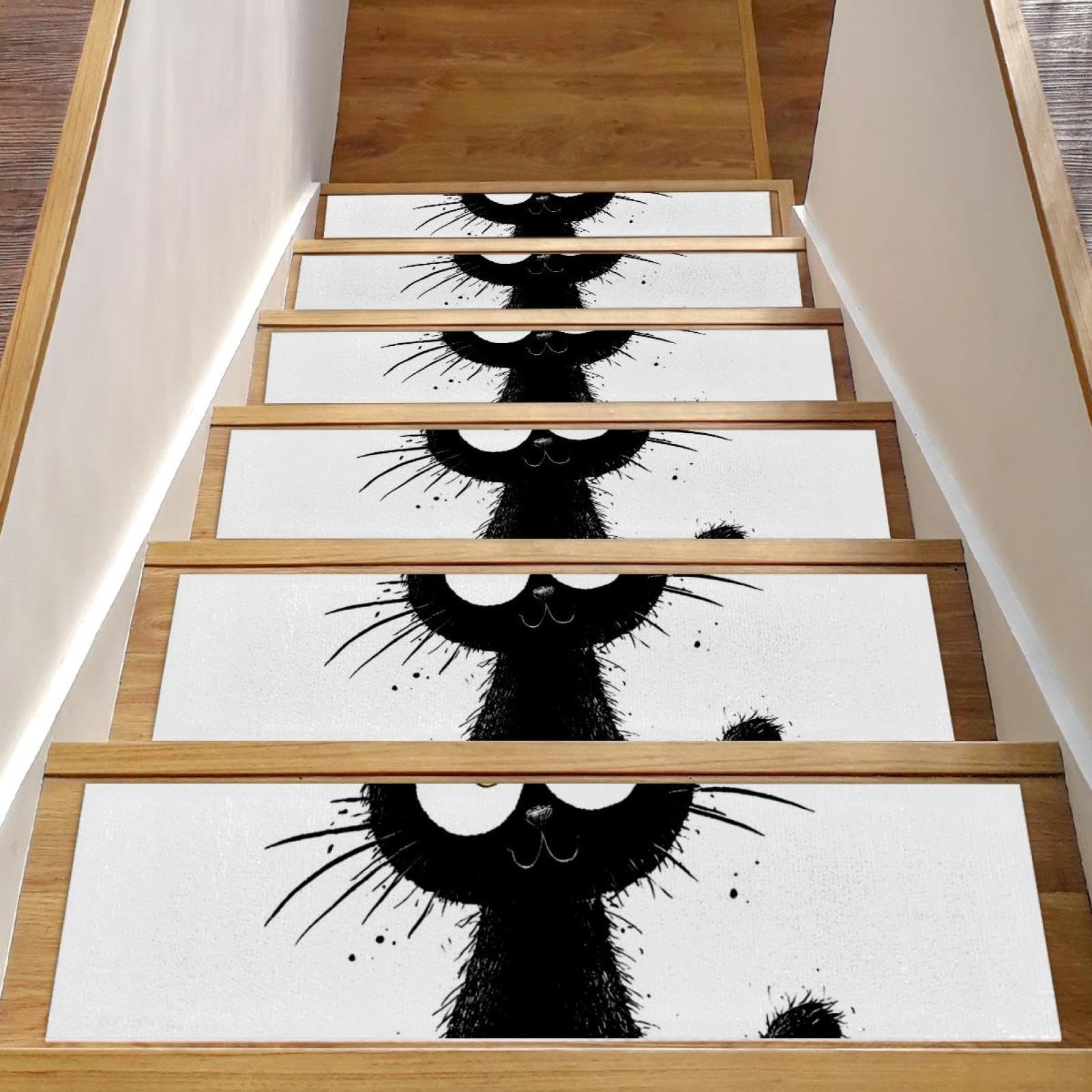 Tapis d'escalier antidérapants pour marches en bois d'intérieur lot de 15 pièces