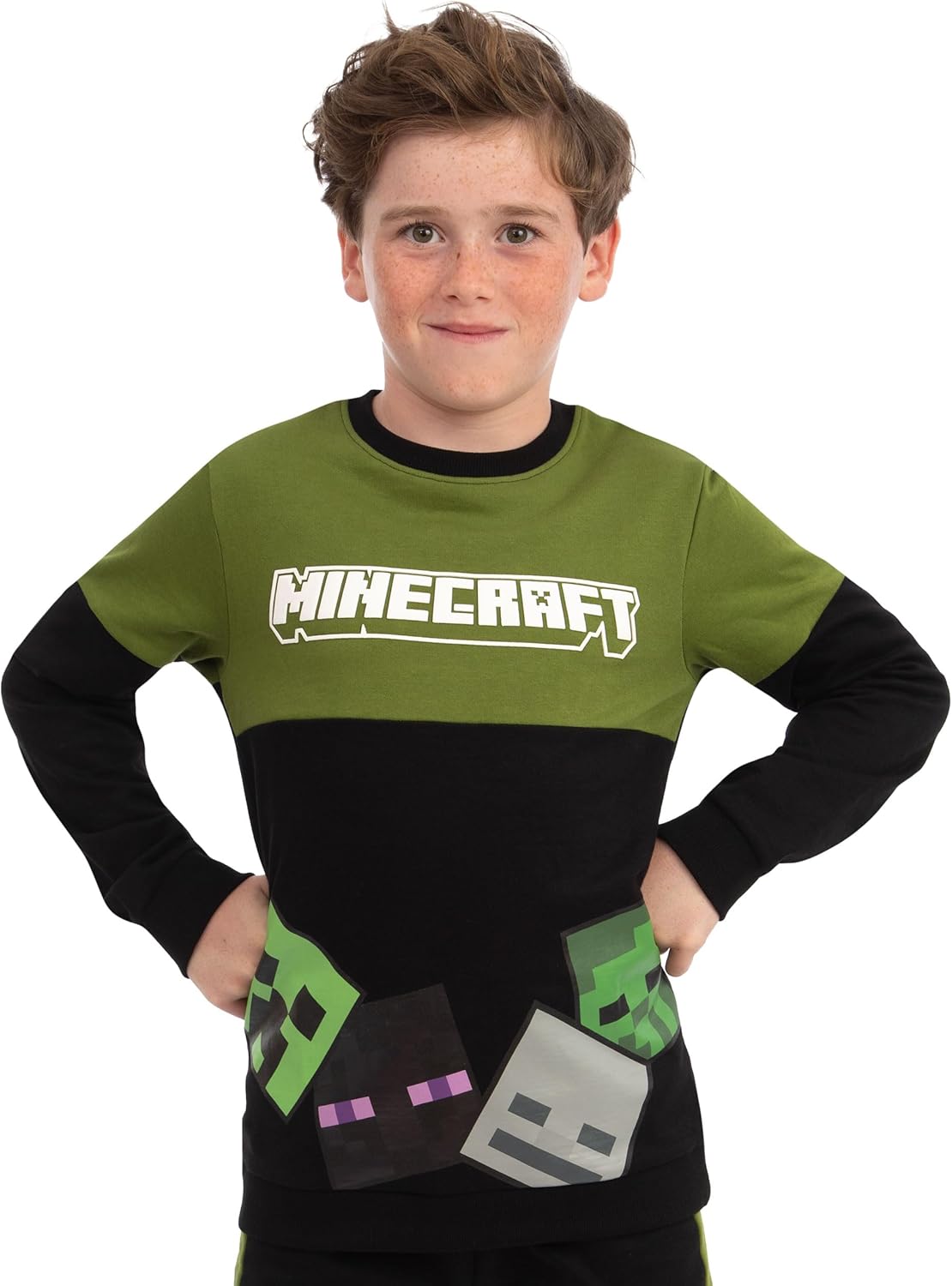 Minecraft Boys Sweatshirt And Sweatpants, Enderman, Skeleton And Creeper Boys Outfit Set, Gaming Kids Outfits - Image 3