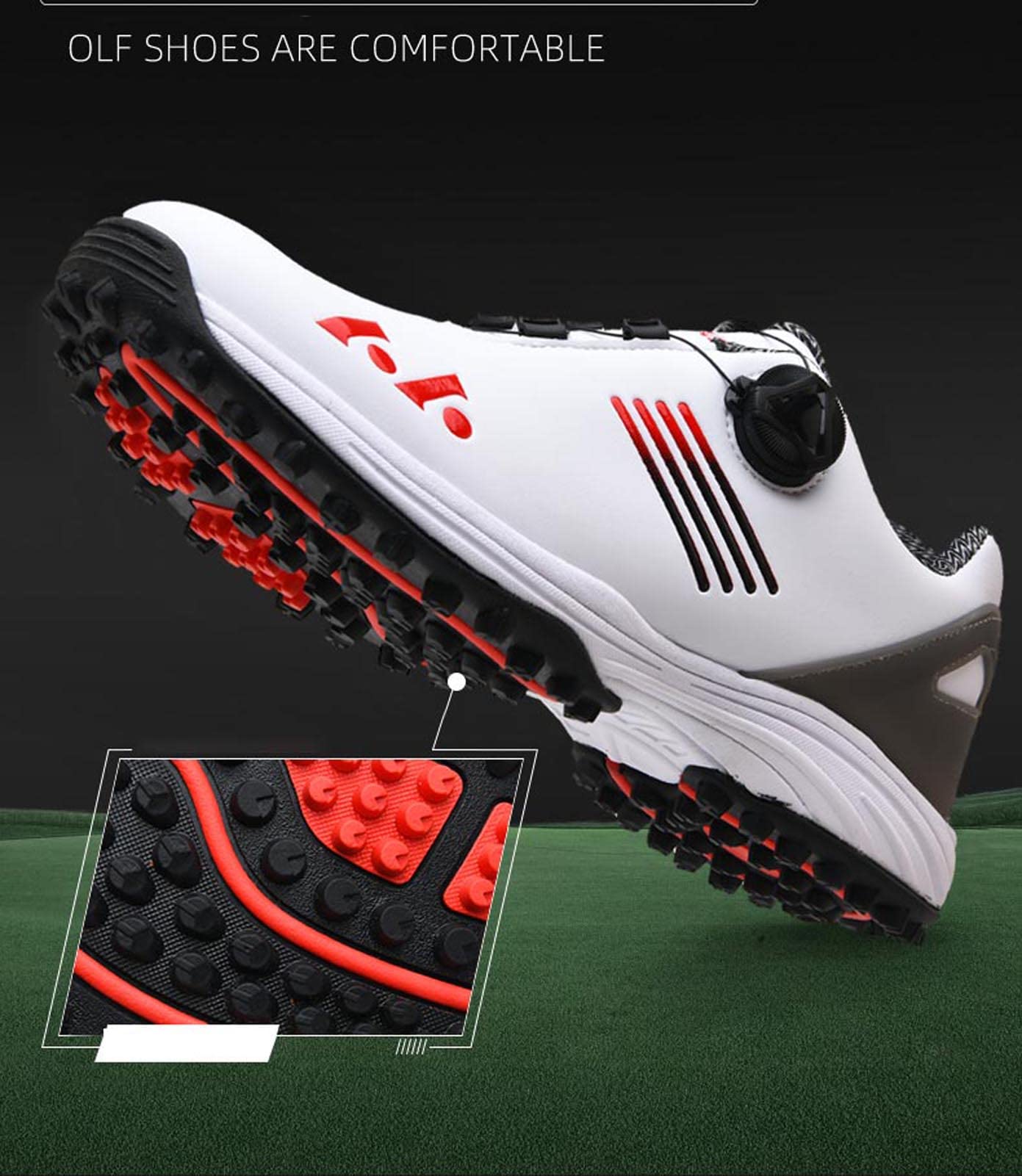 BLBK Chaussures de golf imperméables et légères pour homme