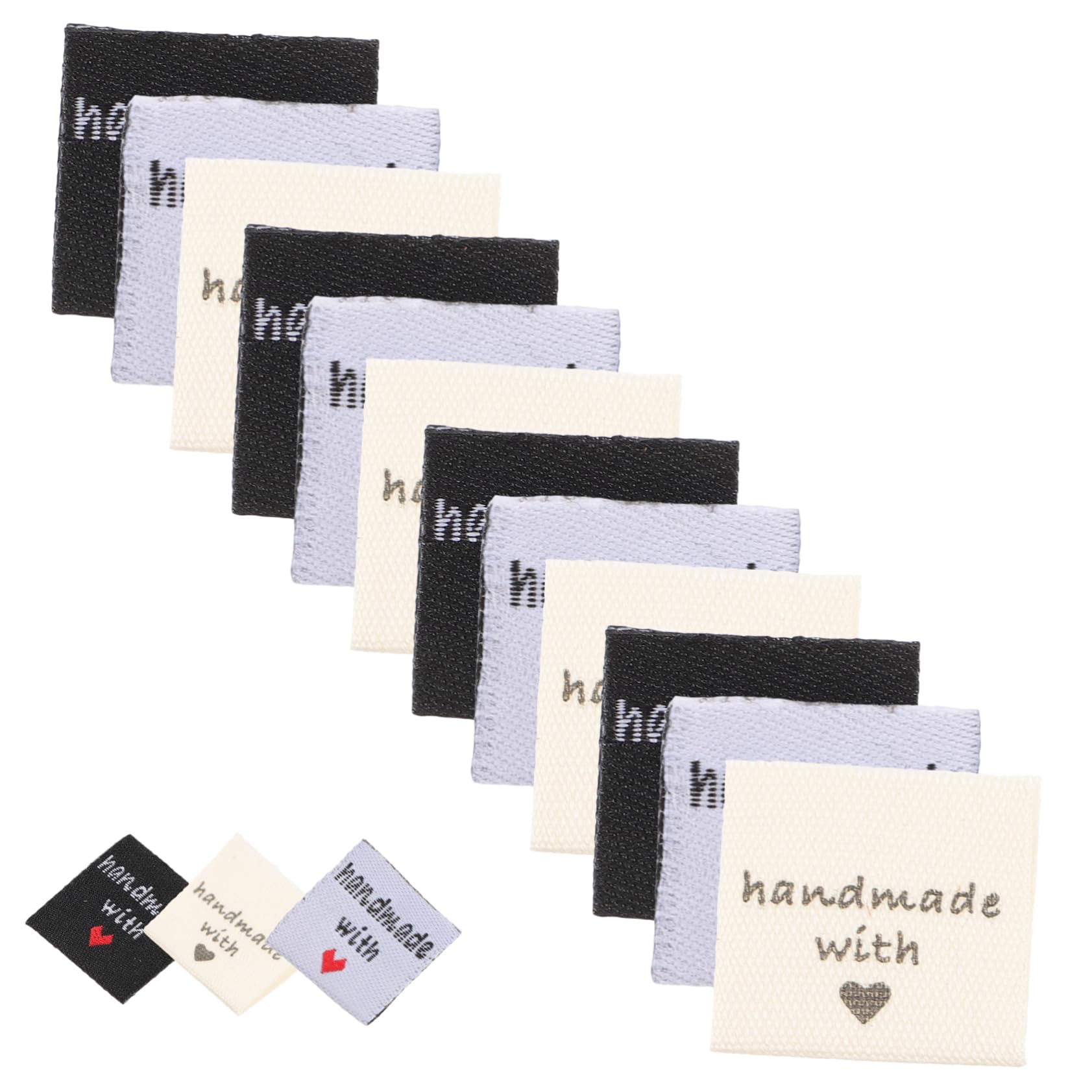 Gadpiparty 5 Set Etichette Per Abbigliamento Fatte Mano Etichette Collare Per Accessori Per Cucito Per Diy Gialle 150 Pezzi * 5