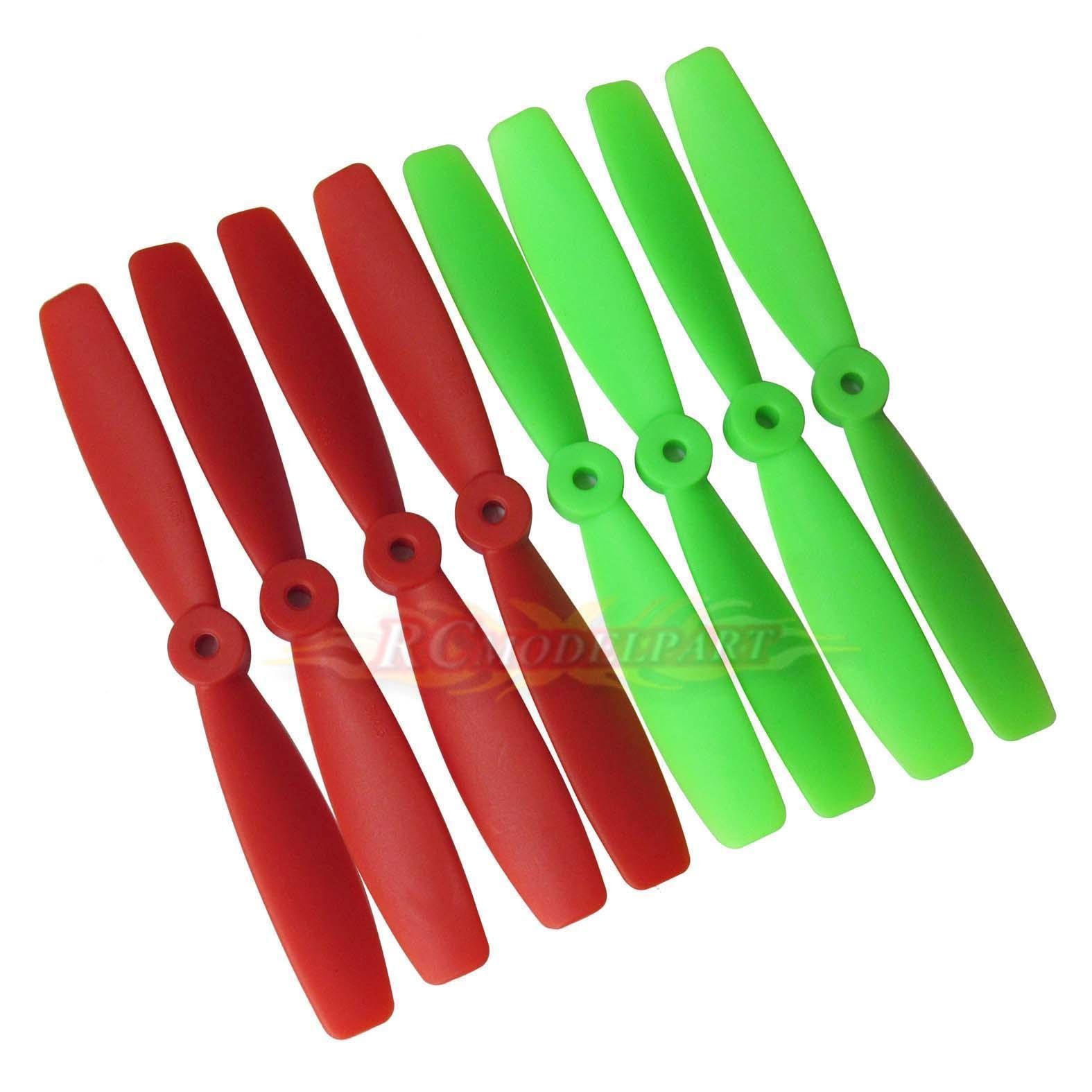 XYWHPGV Hélices RC CW CCW 6045 6x4,5 Pulgadas 3 Paletas De Ala Fija Para Avión, Nylon Azul 2 Pares Con Anillos Adaptadores(8b2c7 9540c C156a 3ea65 5d3e2 6f728