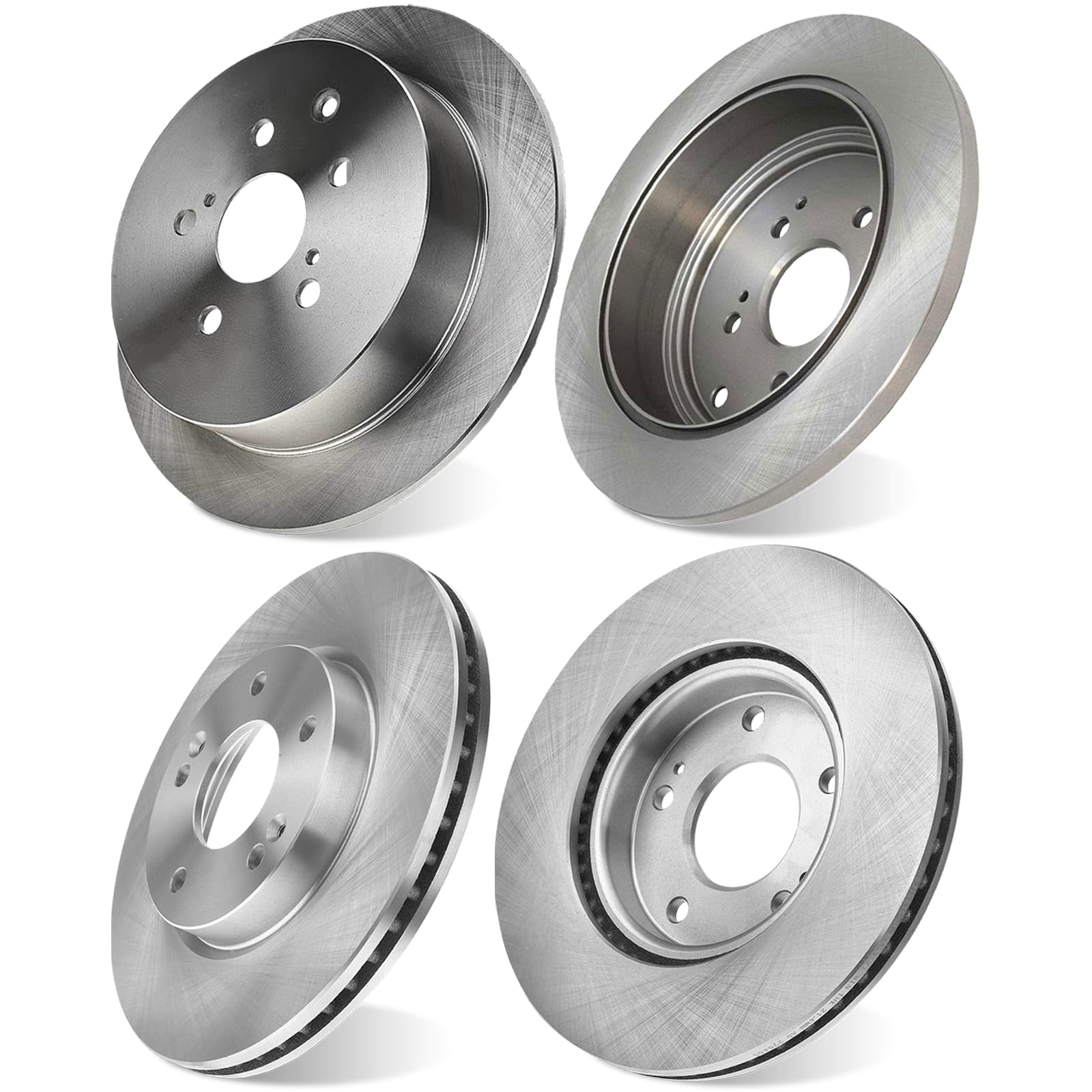 Brake Rotors, Front 12.91" and Rear 12.17" Compatible with Sienna