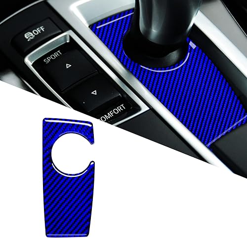 YAMUDA Compatible con panel de engranajes de fibra de carbono, accesorio para interior de BMW Serie 5 F10 F11 F18 520i 528i 530i 535i 550i 2011-2017