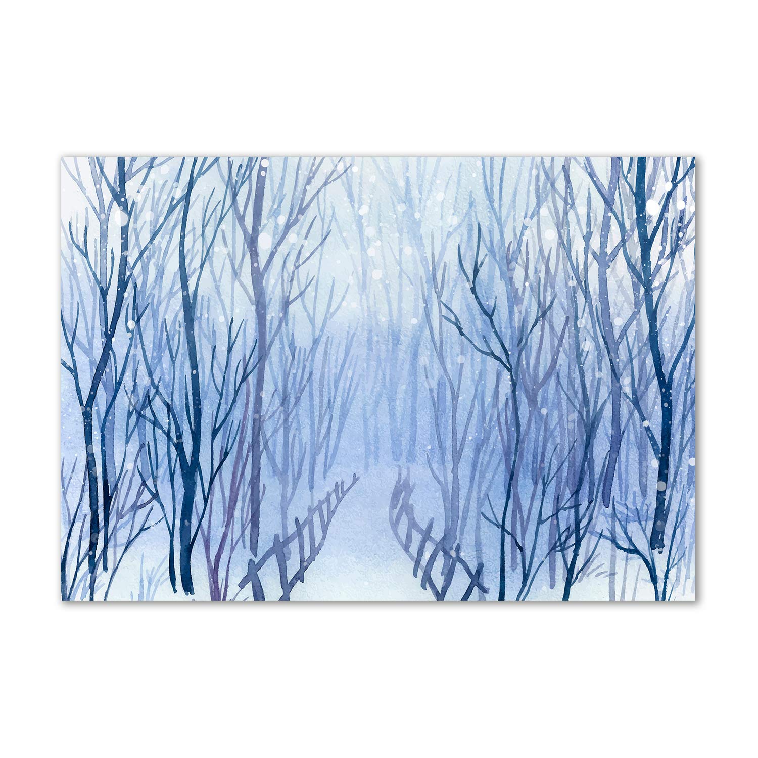 Tableau en verre acrylique Bosque de Invierno Tulup pour décoration murale moderne