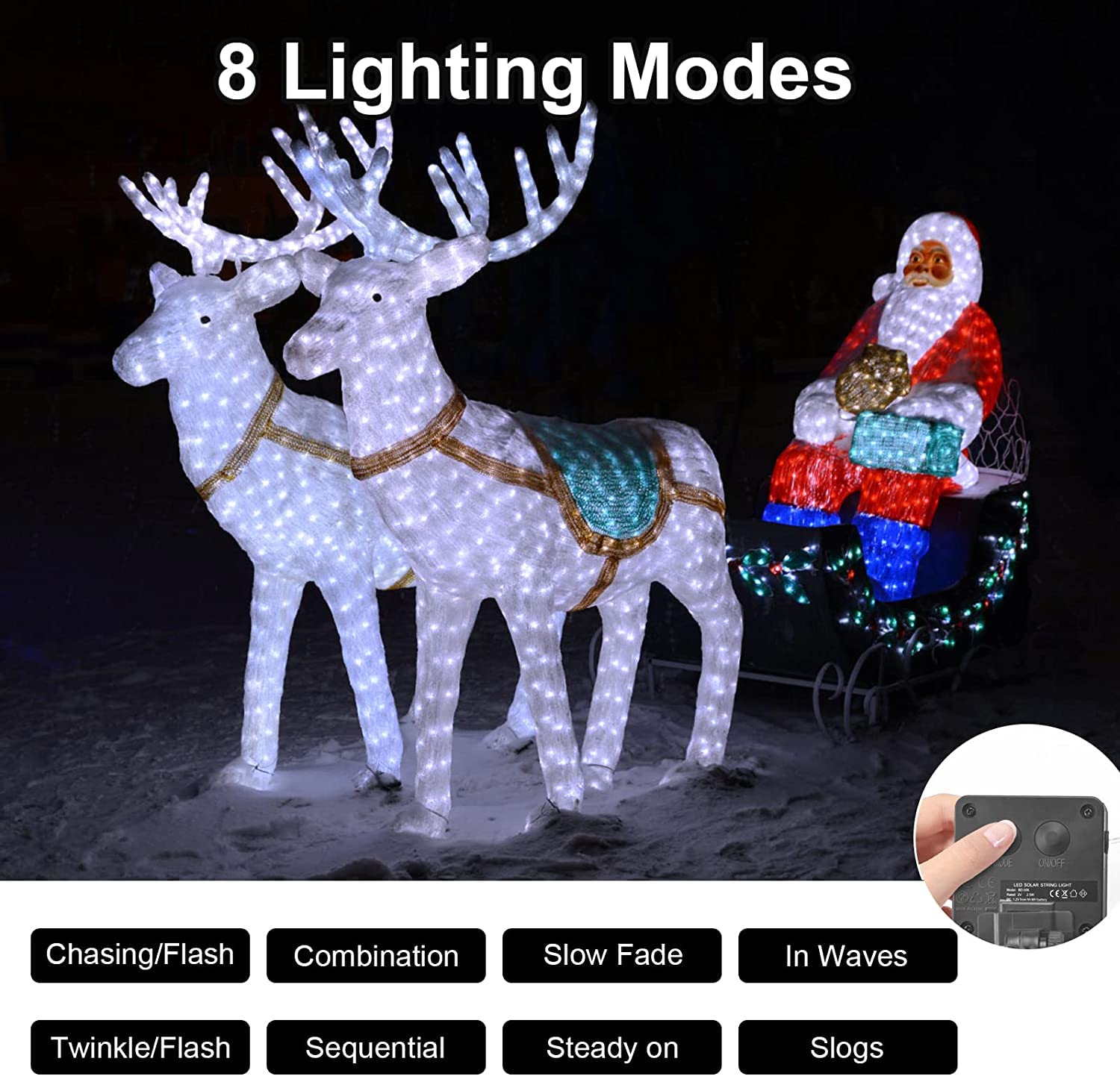 Gcstnn Solar Lights Outdoor Garden - Image 3