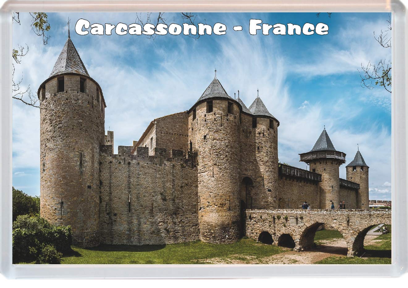 Baked Bean Store Multicolor Carcassonne - France - Jumbo Fridge Magnet/Magnets Bbsm1180
