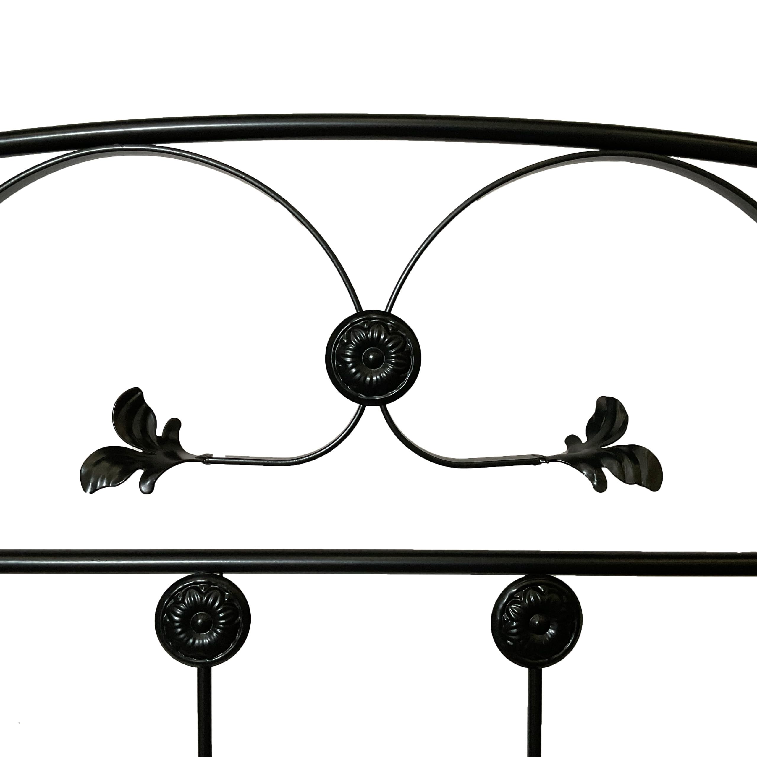 Cabecero Forja Málaga, Cabezal para Cama, Cabecero, Cama Matrimonio e Individual, Cama De Hierro, Cabezal Forja, Cabecero Juvenil, Hecho En España (Negro, 135 cm)