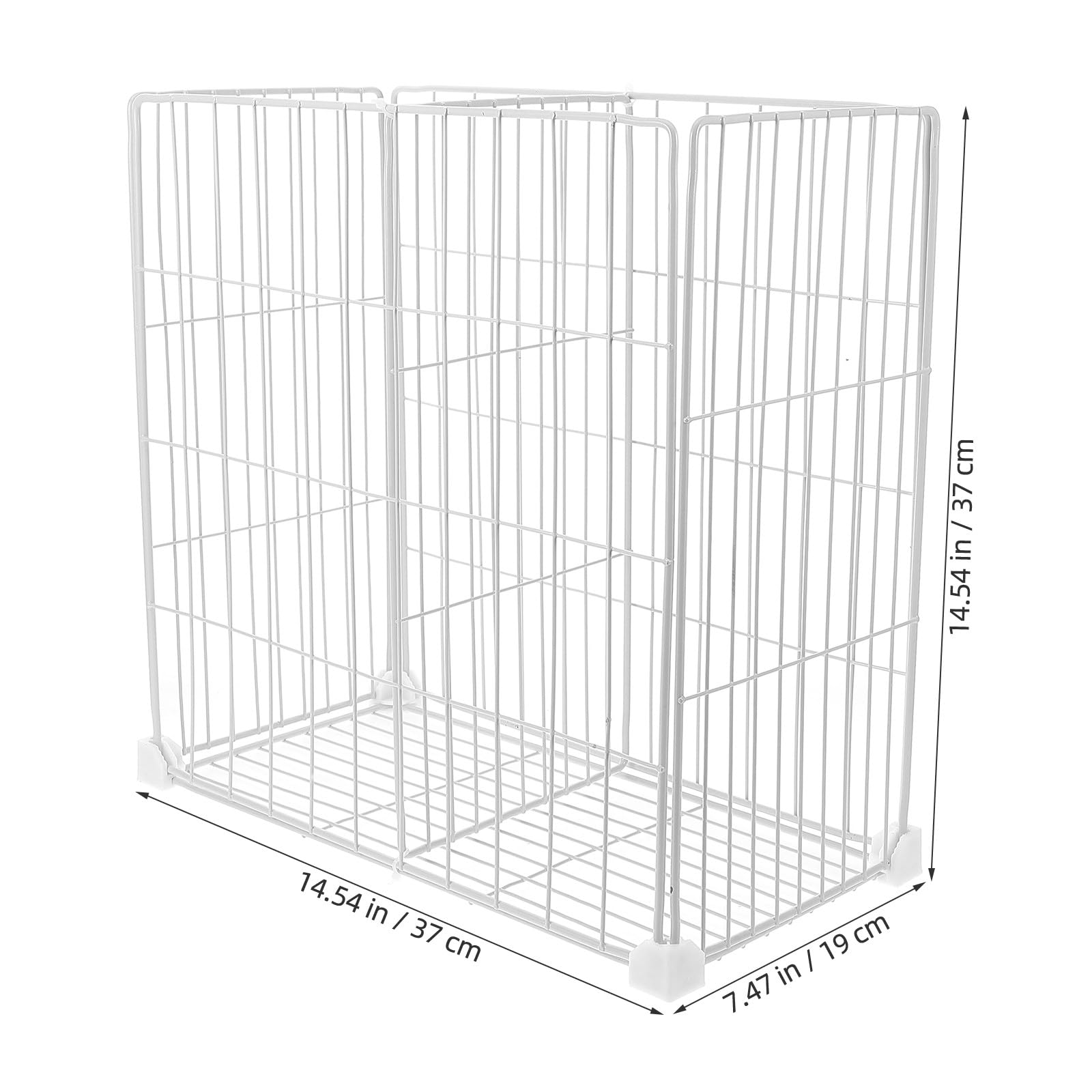 Cestas Organizadoras para Congelador Divisores y Estante Interior de 37X19X37 CM para Almacenamiento en Frigoríficos y Cocinas