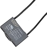 Vista 35 de HQRP Condensador compatible con ventilador de techo Hampton Bay 4uf+5uf+6uf de 5 cables CBB61 con certificación UL