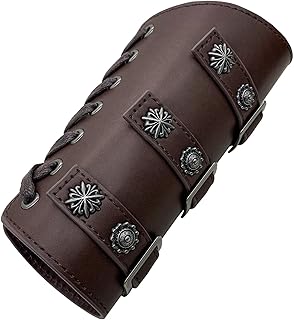 curfair Muñequera gótica para cosplay, soporte de muñeca, ajustable, con cordones, para adultos, ciclismo, cosplay, resistente al desgaste, estilo retro