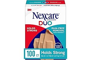 Nexcare Flexible Fabric Adhesive Bandages with Painless Removal