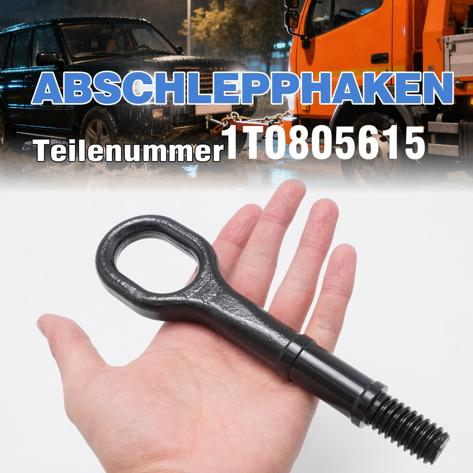 1T0805615A - Gancio di traino per paraurti, ricambio per Volkswagen Passat B7 B6 Golf 6 CC Jetta, gancio di traino sostituisce 5P0805615