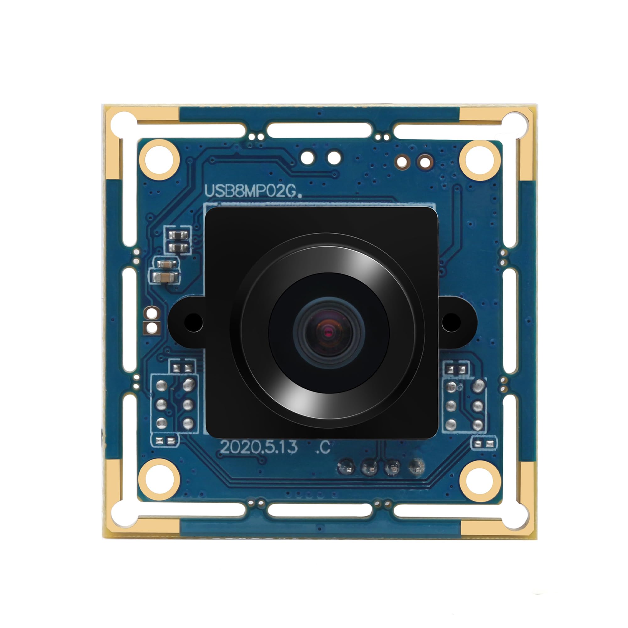 Hotpet USB Camera Module Fisheye Webcam 8MP Webcamera with 180 Degree Lens Wide Angle USB Camera for Machine