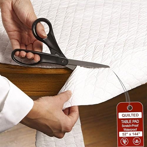 LAMINET - Almohadillas protectoras de mesa de alta resistencia con borde elástico grueso y caída personalizable