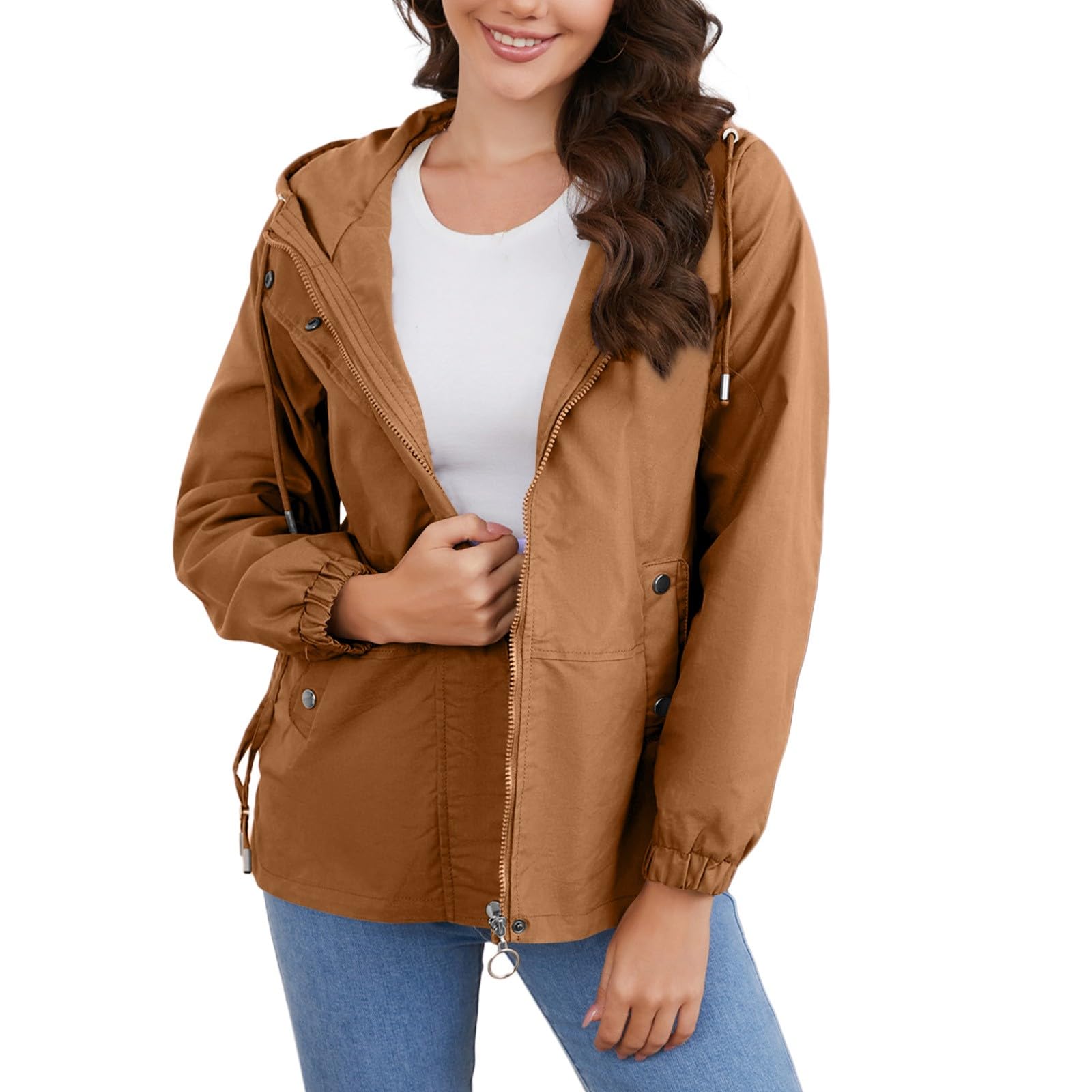 Chaqueta funcional mujer transpirable impermeable de senderismo 8