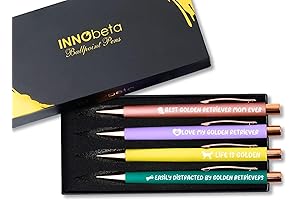 Golden Retriever Gifts for Women, Ballpoint Pen Set of 4