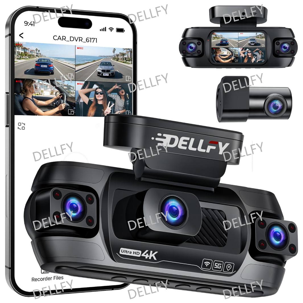 Photo 1 of DELLFY 360° Dash Cam 4 Channel, 4K Front Rear and Inside Dash Camera