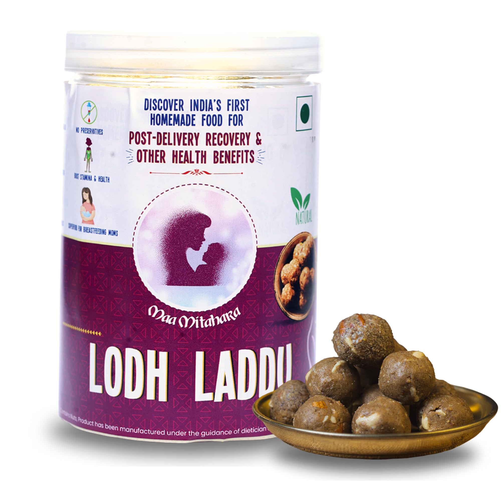 Maa Mitahara Homemade Lodh Laddu | Vegan and Gluten Free ladoo | Natural Ingredients Homemade Special Lodh Laddoo | Tasty and Fresh Lodh Laddu (Pack of 1, 300 gm) (B0BSV782KT) Amazon Price History, Amazon Price Tracker