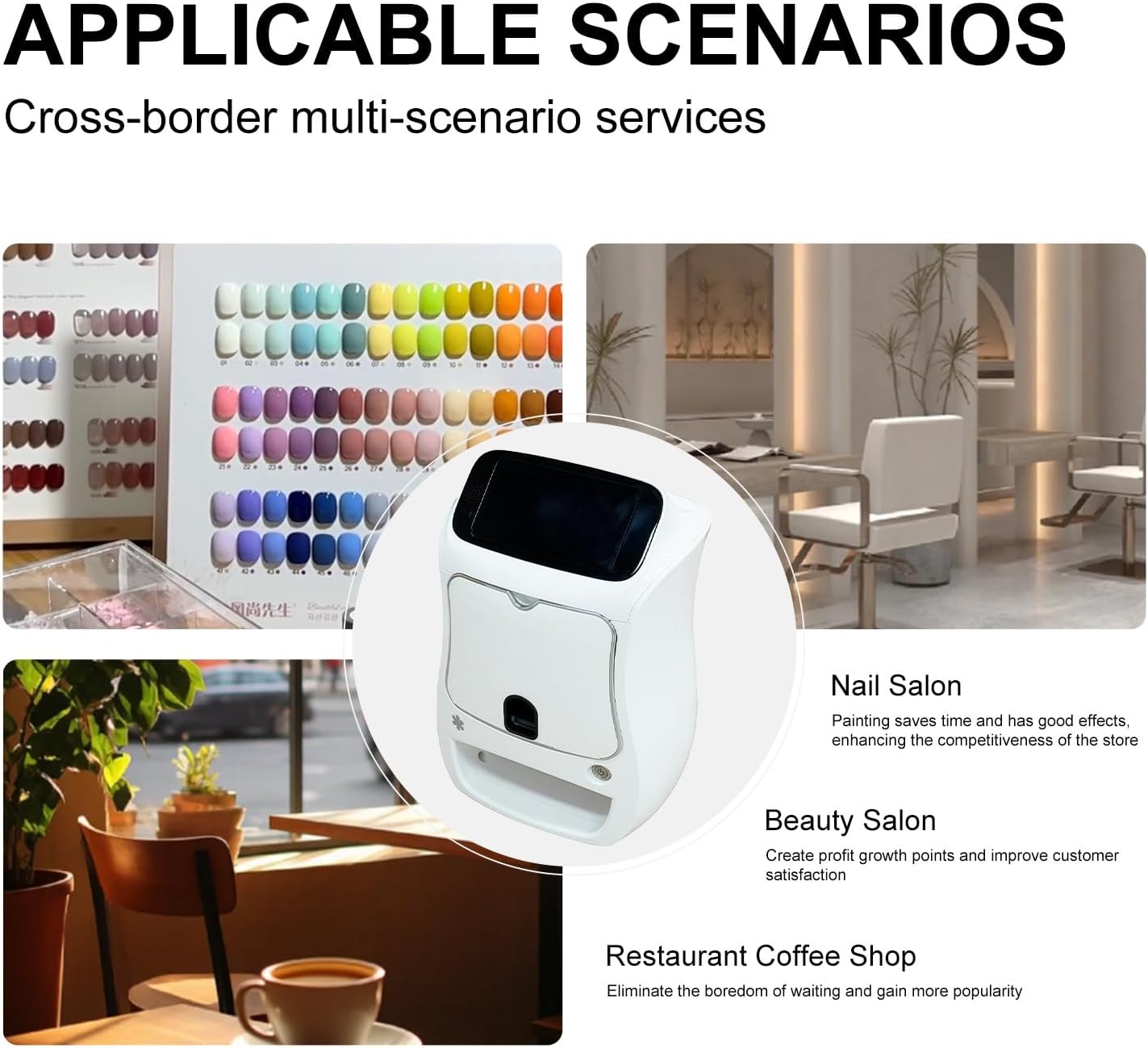 Digital Mobile Nail Art Printer, Imprimante Ongles Intelligente, Mobile Nail Art Stamping Printer, for Beauty & Personal Care for Girls' Home Nails