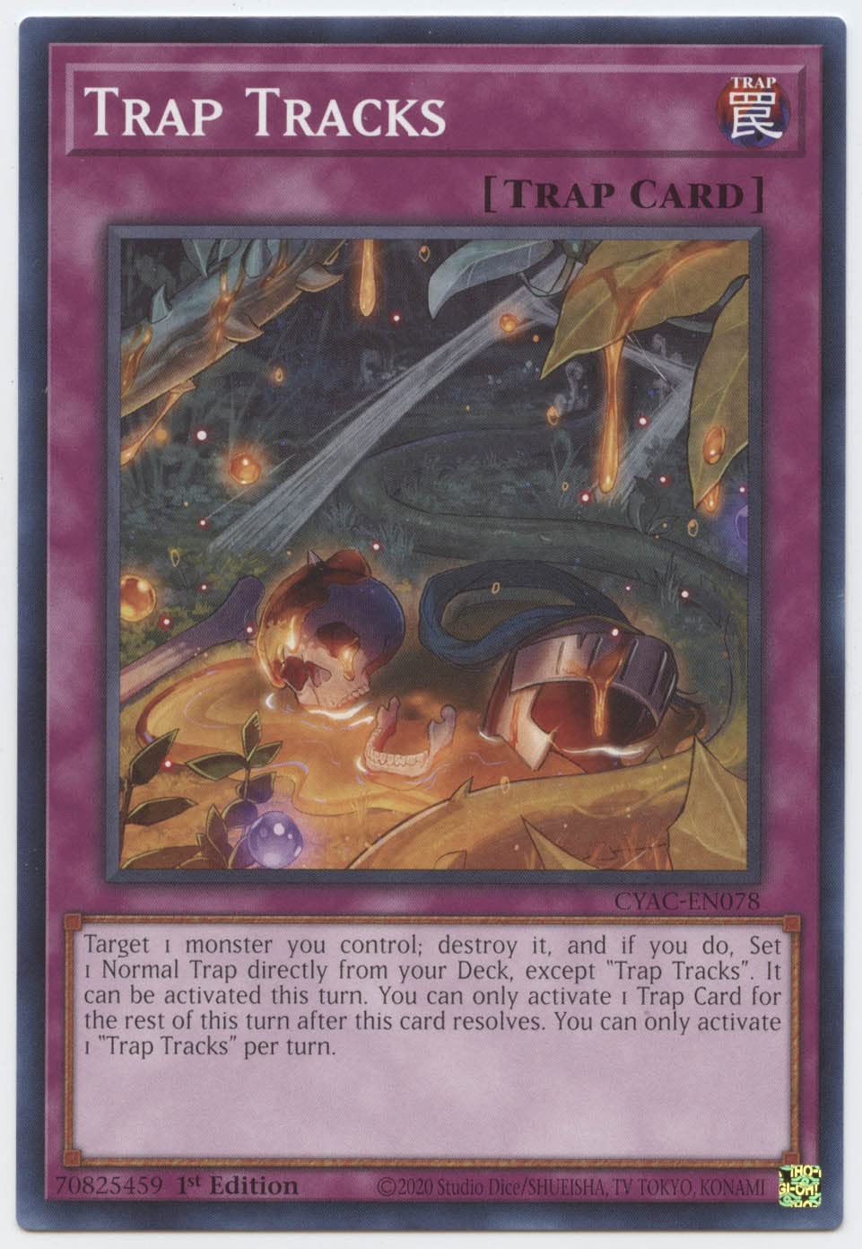Amazon.com: Yu-Gi-Oh! Trap Tracks - CYAC-EN078 - Common