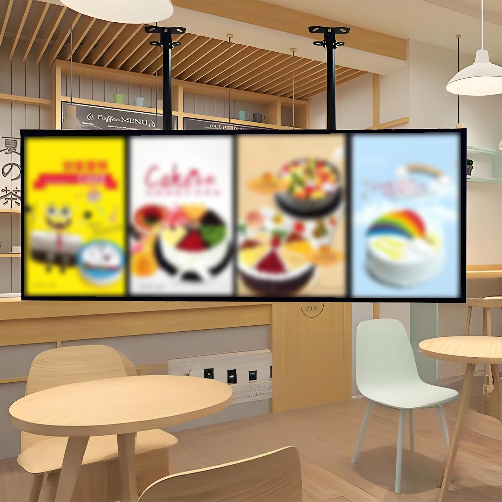Naścienna skrzynka oświetleniowa LED, podświetlany znak billboardowy, ultracienki wyświetlacz 1,6 cm, aluminiowa rama, regulowany stojak 60 x 100 cm do restauracji, kawiarni, sklepów