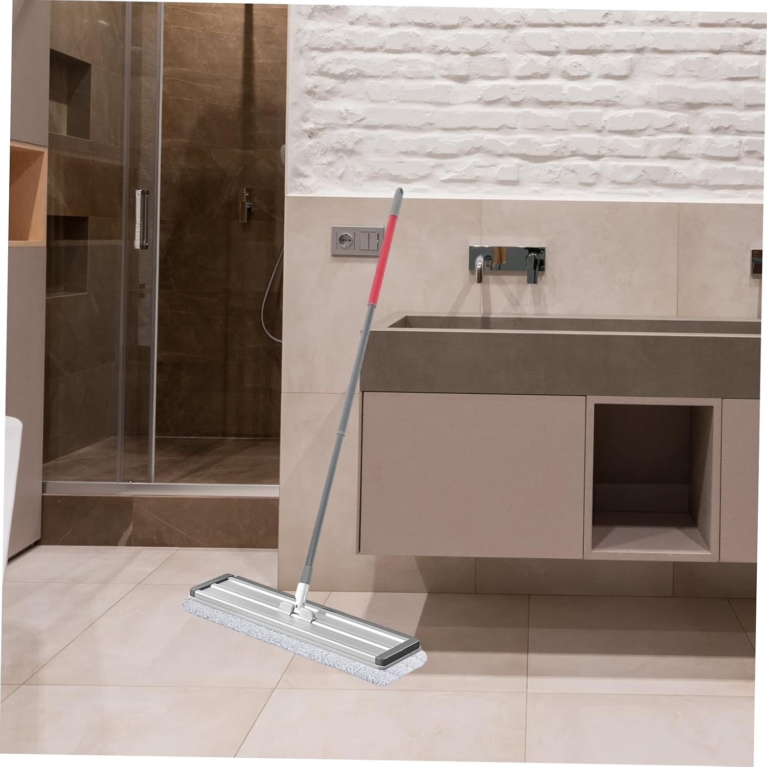 FOMIYES Mop Handle Replacement for Compatible Mop Rod Iron Construction Ergonomic Grip for Easy Floor Cleaning and Lightweight Design for Home and Commercial Use