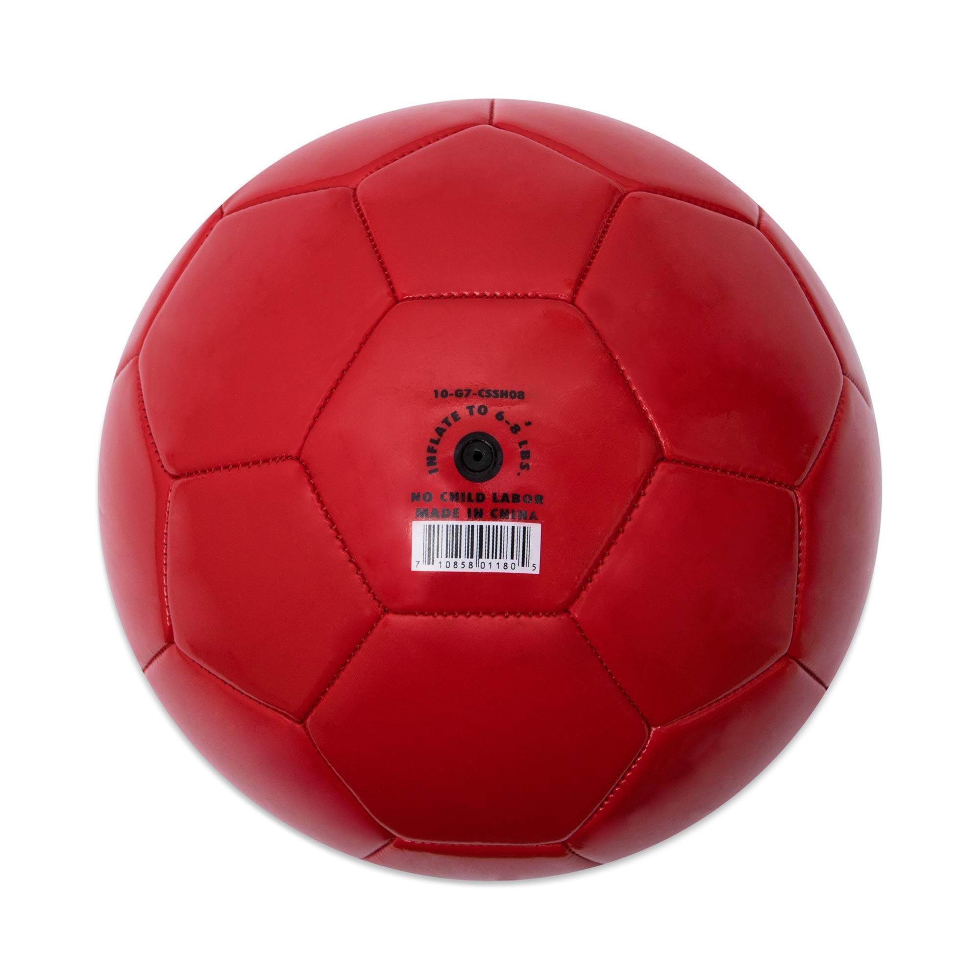 Champion Sports Extreme Series Size 5 Composite Soccer Ball, Collegiate, Professional, and League Standard Kick Balls - All Weather, Soft Touch, Maximum Air Retention , Red , Size 5 , EX5RD