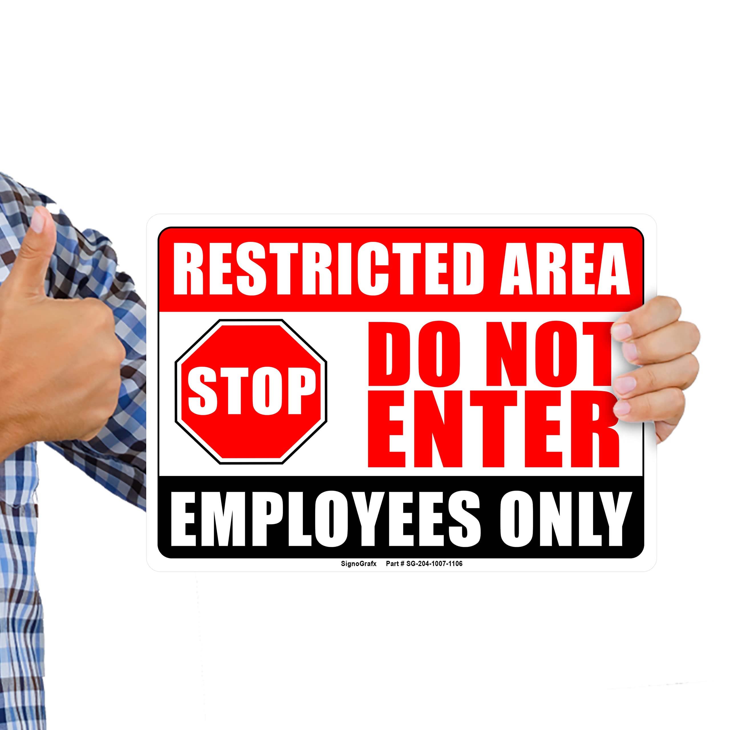 Restricted Area Do Not Enter Sign 18 x 12 Aluminum Sri Lanka Restricted Area Do Not Enter Sign 18 x 12 Aluminum Sri Lanka
