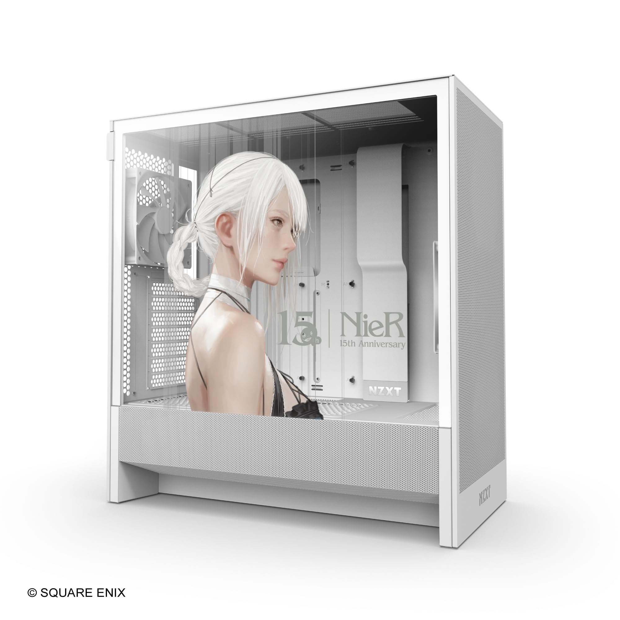 NZXT H5 Flow NieR SQUARE ENIX 15th Anniversary Edition ミドルタワー型PCケース CC-H52FW-SB CS9671 - 4