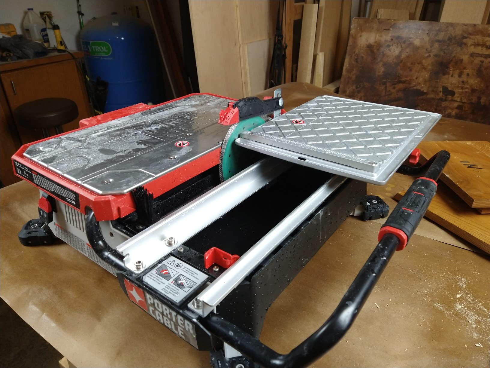 Porter-Cable PCE980 wet tile saw complete kit with accessories