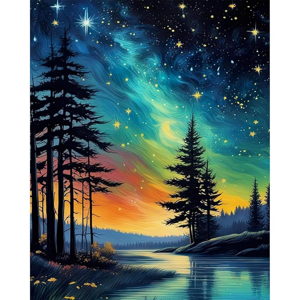 Amazon.com: xackcme Starry Sky Paint by Numbers for Adults