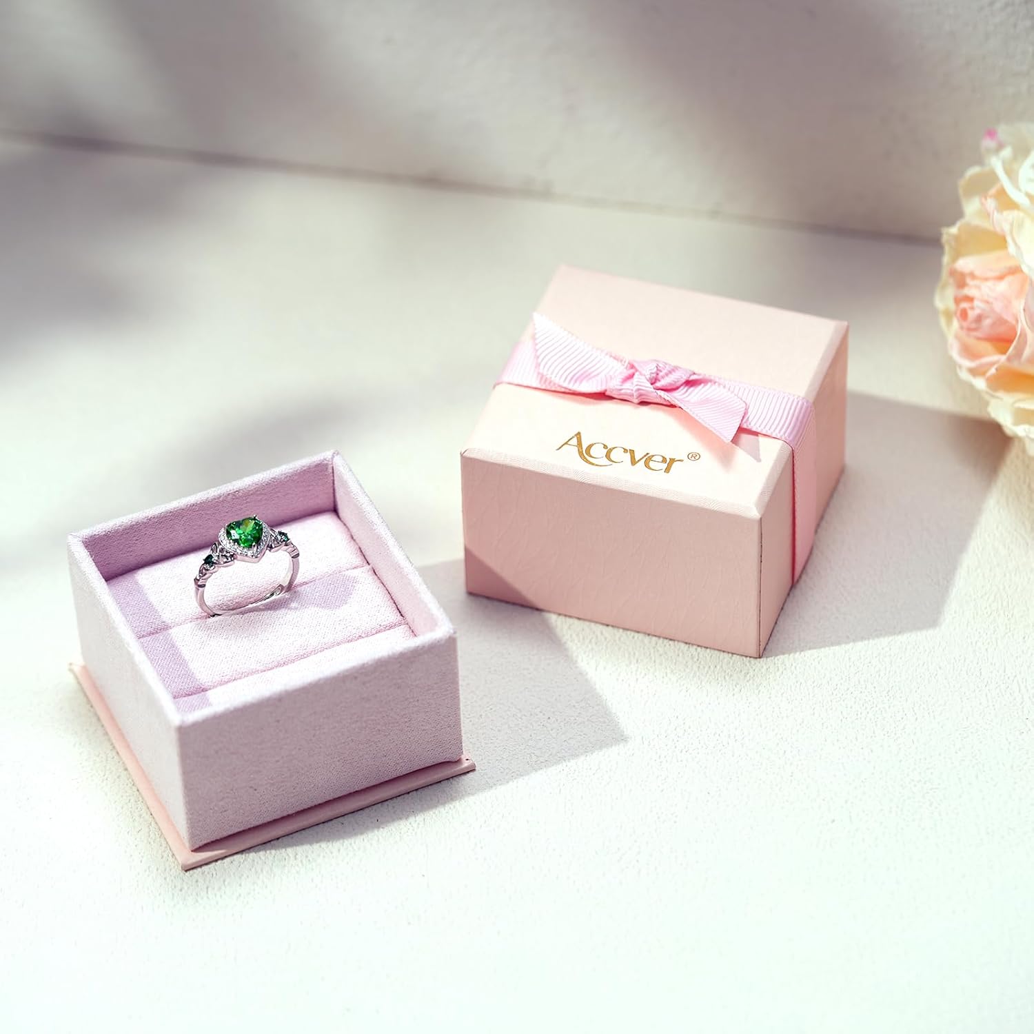 Celtic Sterling Silver Birthstone Ring for Women, Adjustable Size Trinity Knot Heart Design 925 Silver January Garnet Ring, Meaningful Birthday Gift for Girlfriend, Wife, Mom - Image 6