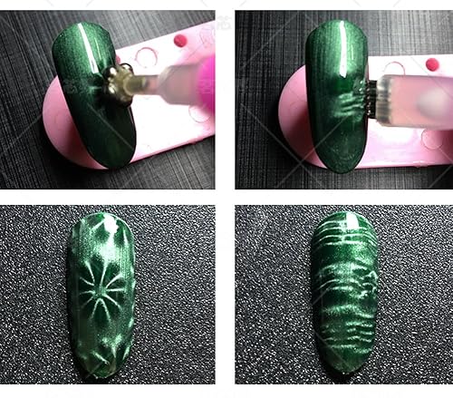 Miniatura 6 de 3D Nail Art Cat Eye Gel Magnet Stick Manicura Magnética Pen Herramientas 5 Unids